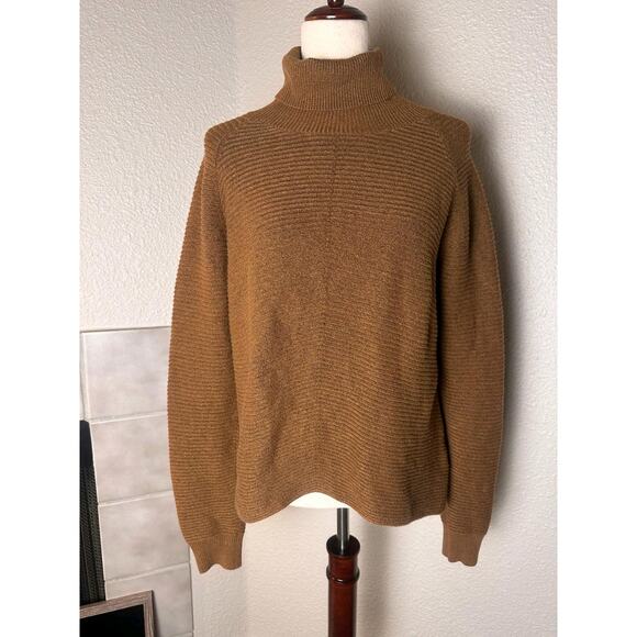 Kuhl brown knit turtle neck soft long sleeve pullover Medium size - Picture 1 of 5